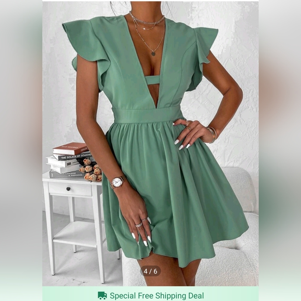 Knee length summer dress